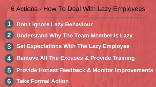 6 ways to manage lazy employees