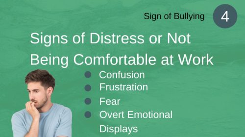 Signs of a Bully at work 4