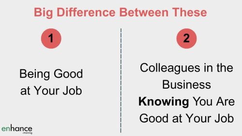 Being good at your job - building a professional brand at work