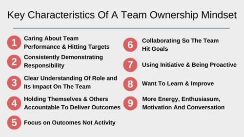 Characteristics of a Team Ownership mindset