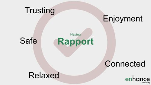 The benefits of building rapport feels like