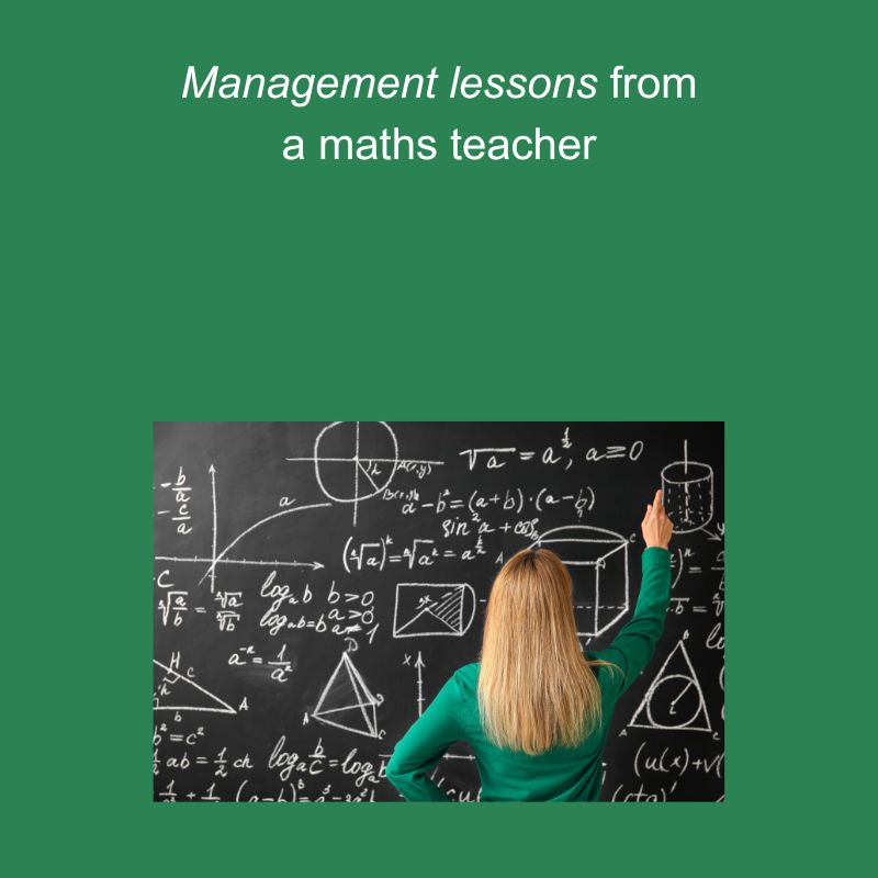 learning about expectation management from a maths teacher