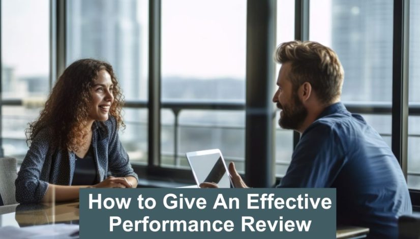 how to give an effective performance review
