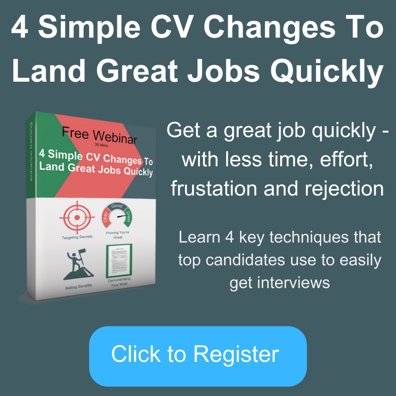 4 Simple CV Changes To Land Great Jobs Quickly WAD04-004