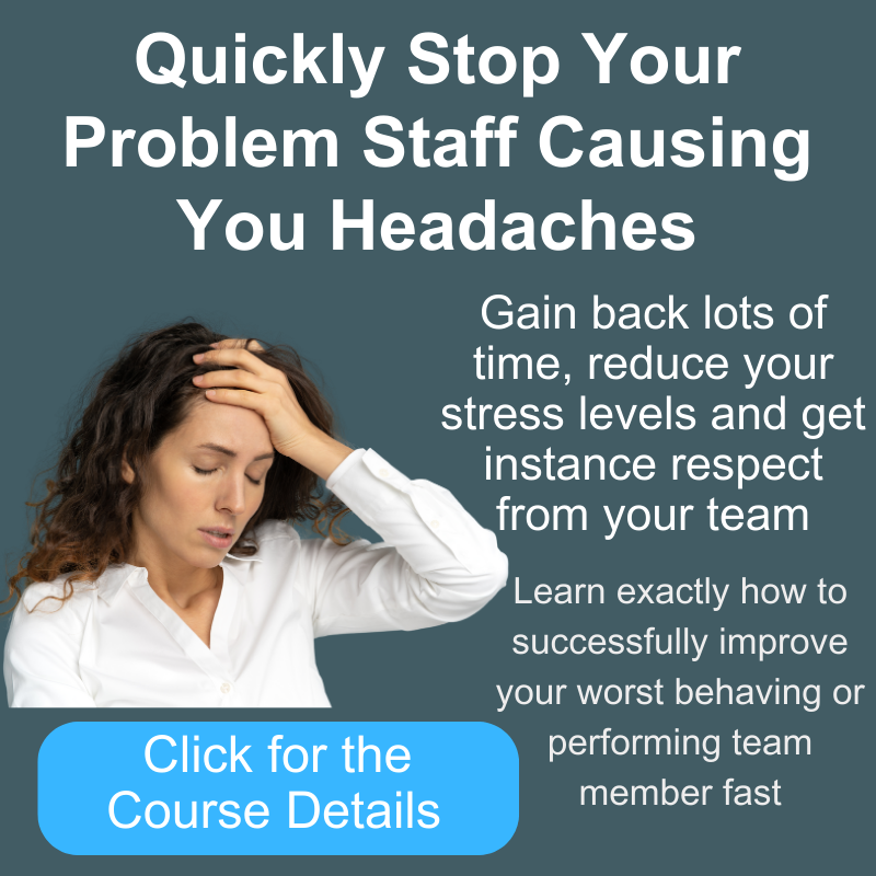 Quickly Stop Your Problem Staff Causing You Headaches WADF02-009