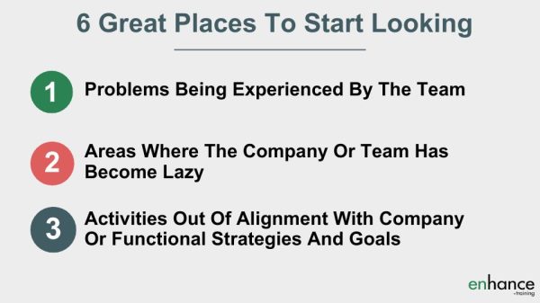 Great Places to start in choosing valuable team goals
