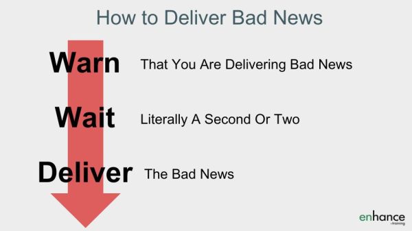 how to deliver bad news in the nicest way