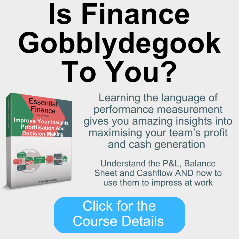 Is finance gobblydegook to you? Essential Finance For Managers MADH02-018
