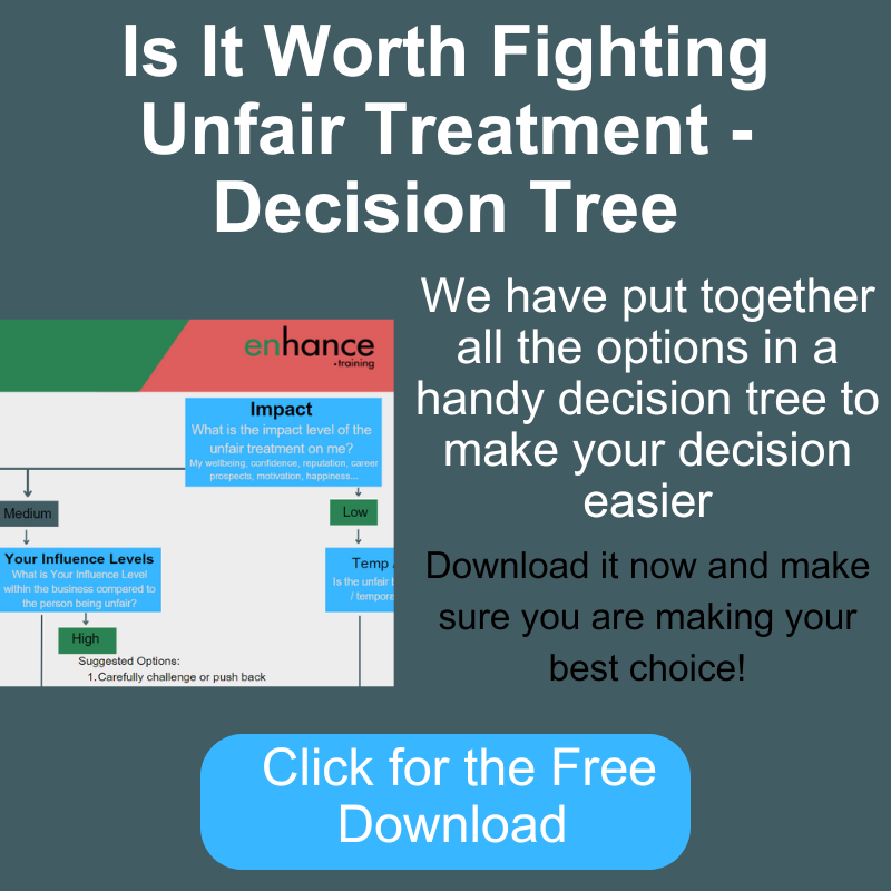 is it worth fighting unfair treatment