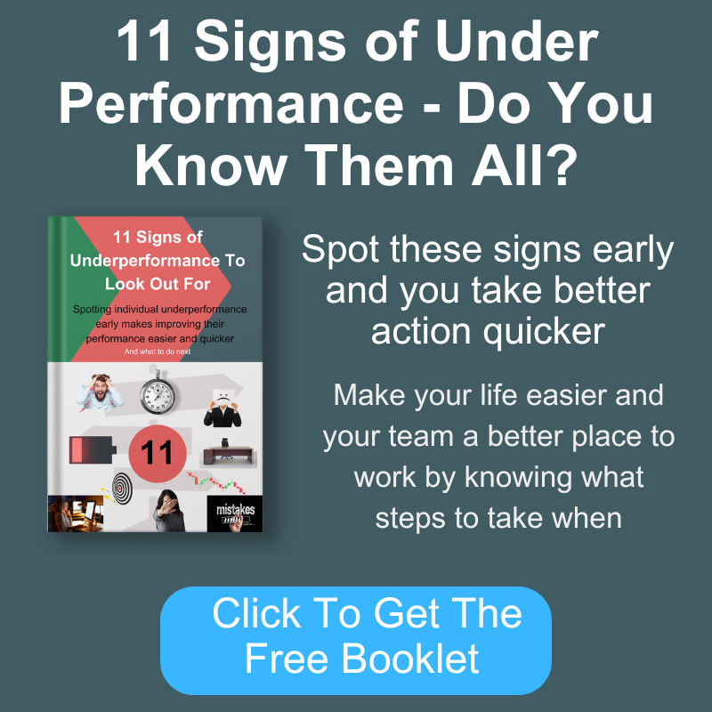 11 Signs of Under Performance - Do You Know Them All?