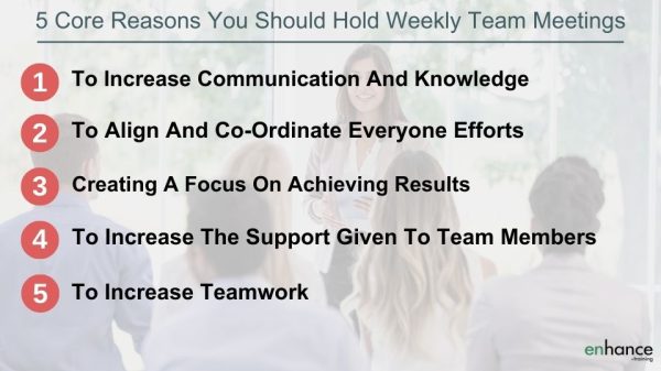 5 reasons to hold weekly team meetings