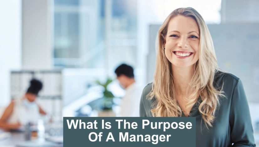 what is the purpose of a manager