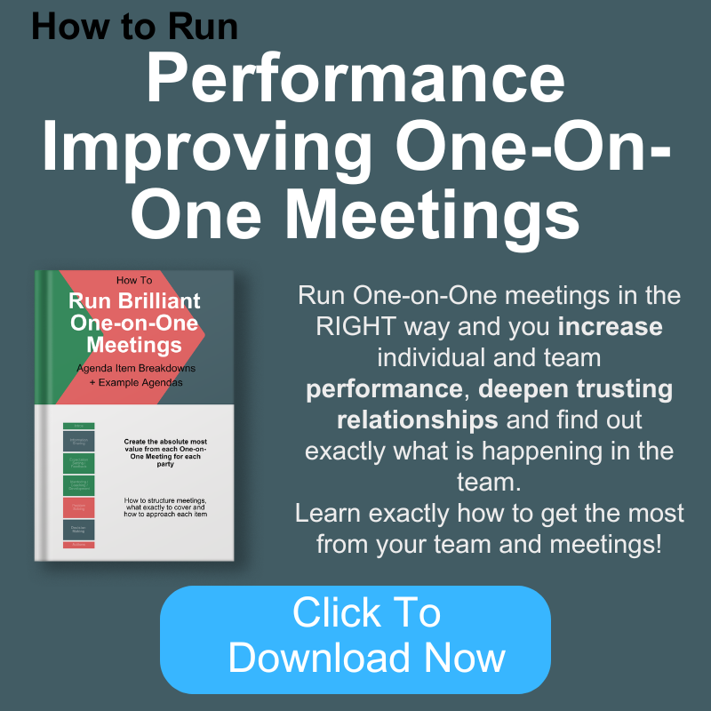 Ono-on-one meetings to improve performance